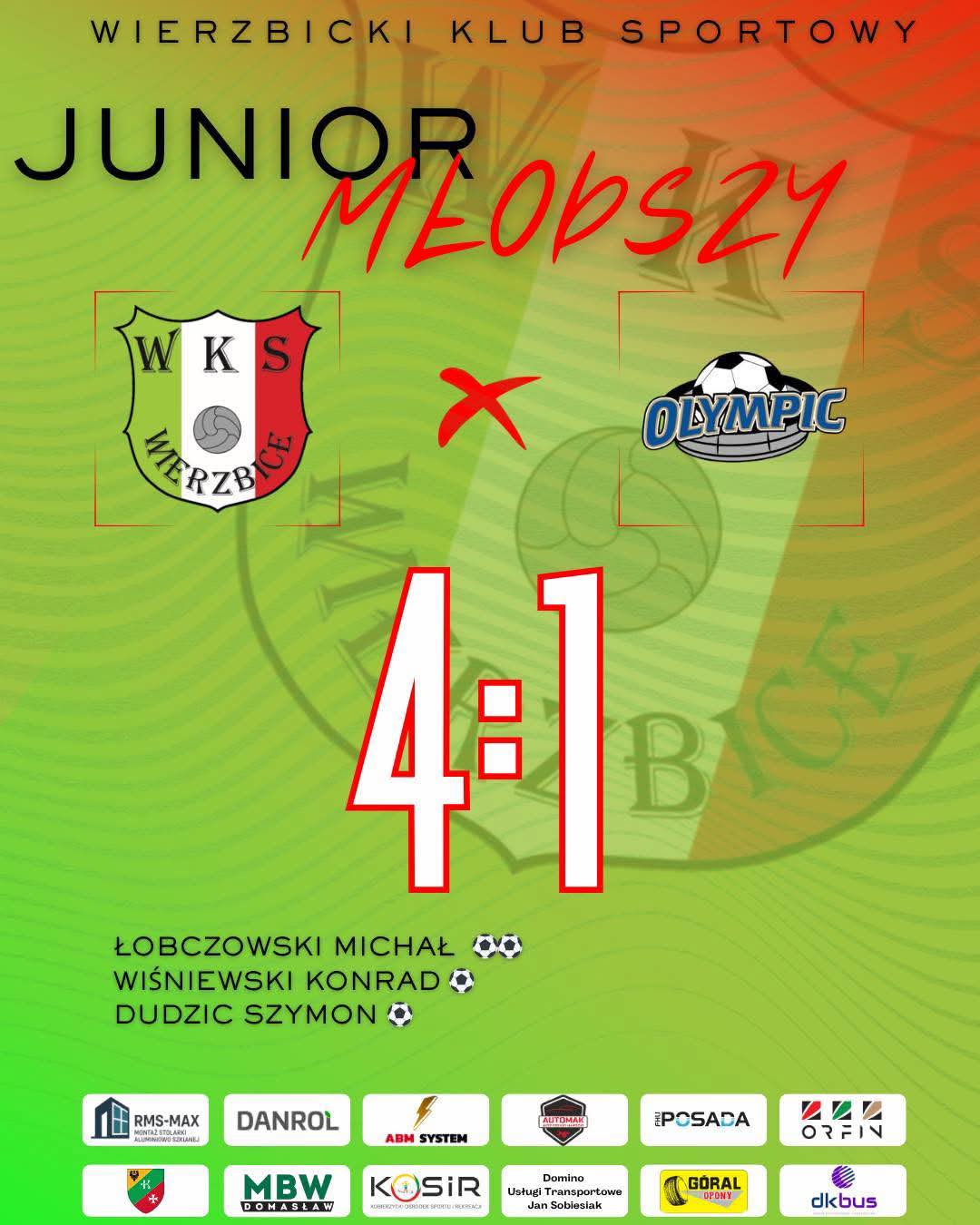 Zdjęcie z wpisu: Bardzo dobry występ w Wierzbicach! Po solidnej grze Nasi Juniorzy pewnie pokonują Olympic… – fanpage WKS Wierzbice